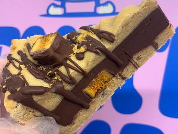 Crunchie cookie pie. Stuffed with milk chocolate