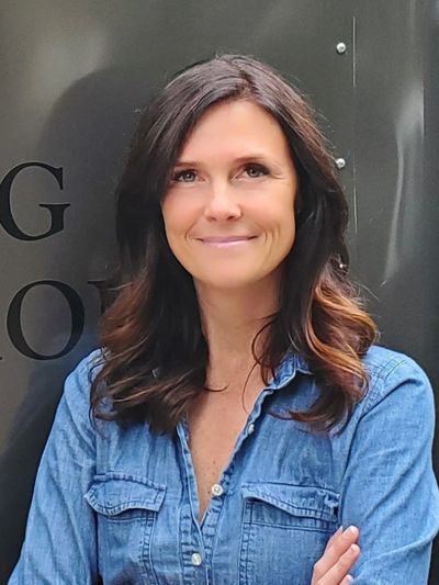 Christine Spencer, female-owner and operator of Riveting Design & Build.