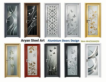 Aluminium doors design image | Aryan Steel Art