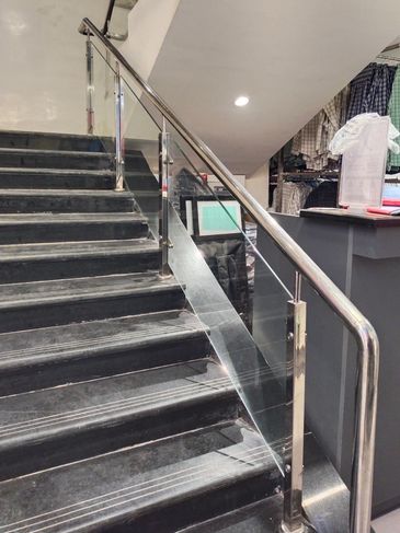 Glass railing in Darbhanga  | glass steel railing work in darbhanga