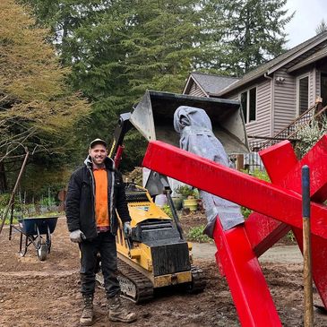 Moving a Sculpture for a great customer in Woodinville, WA.