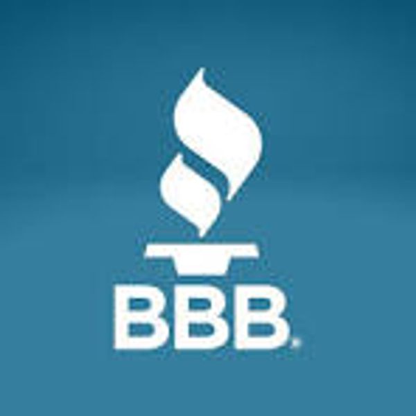 Better Business Bureau logo on a blue background.