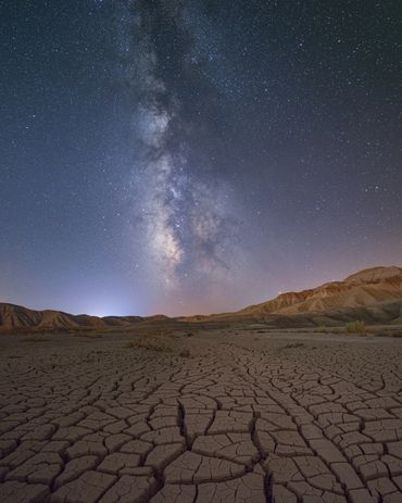 Milky Way Over Rainbow Hills of Nallihan Bird Sanctuary