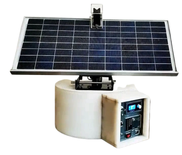 GREENBMG automatic dual-axis solar tracker with PV panel
