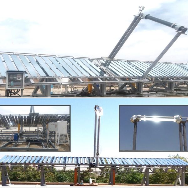 GREENBMG's Linear Fresnel Dual Axis solar collector