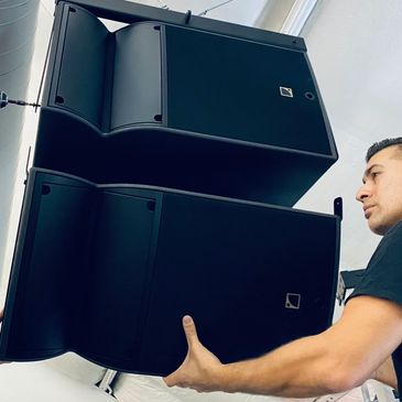 Church Audio Installation of L-Acoustics line array