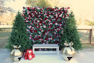 Christmas Flower Wall