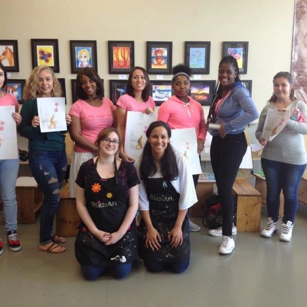 Our mentees participated in an art in class in Valencia, CA.