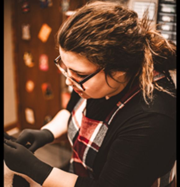 Body piercer at Vibe Body Art who is also currently in the process of a tattoo apprenticeship.