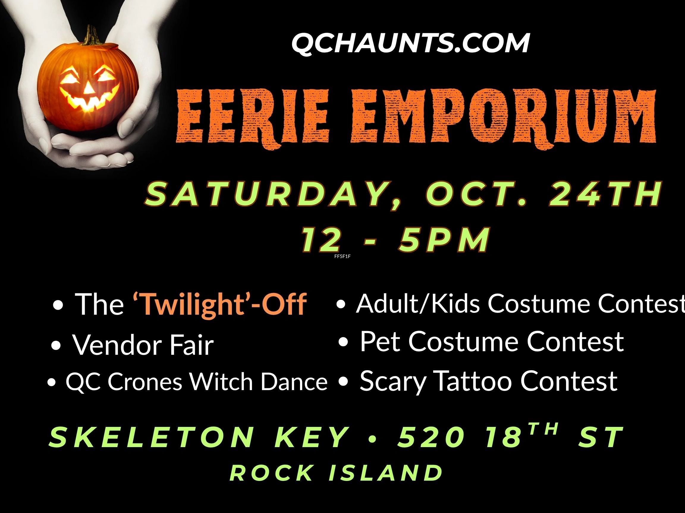 Eerie Emporium event on Saturday, Oct. 24th, 2026. Including the Twilight-Off for Twilight Saga fans