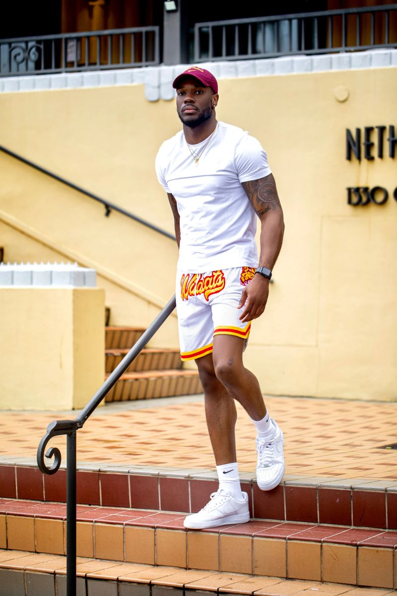 BCU Retro Basketball Shorts - White