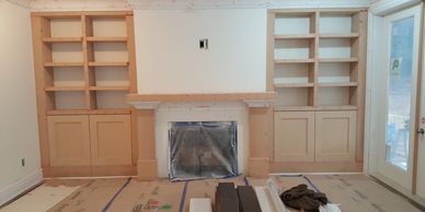 Custom wall fit inn. Millwork done by Vic Coast Contracting