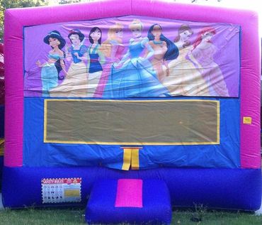 Make your little one's dreams come true with our enchanting Princess-themed bounce house