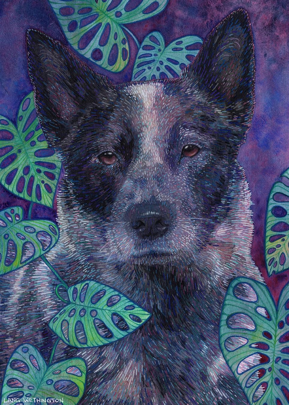 Benji (Watercolor & Colored Pencil)