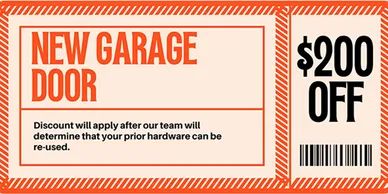 new garage door coupon