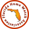 Logo featuring the state of Florida with text around it.