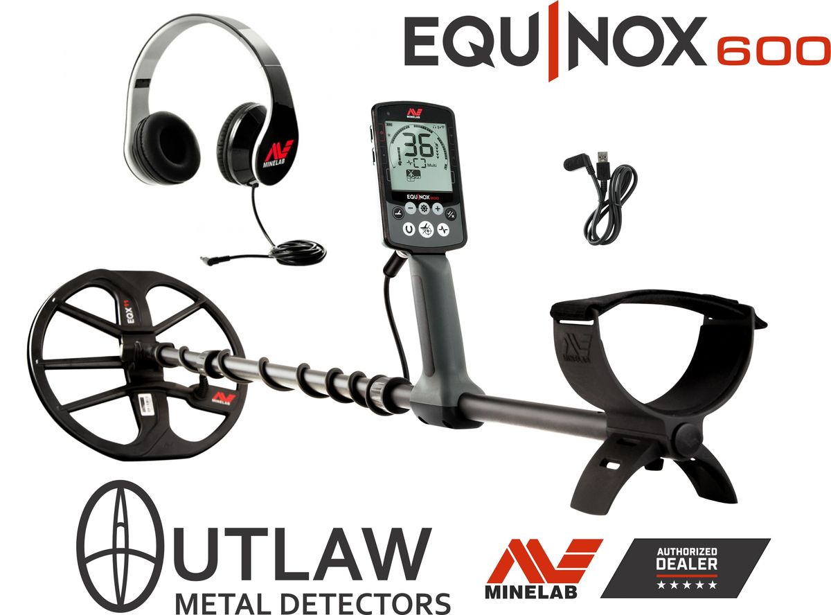Minelab Equinox 600 with wired headphones, 11" DD search coil - Military  Discount Available!