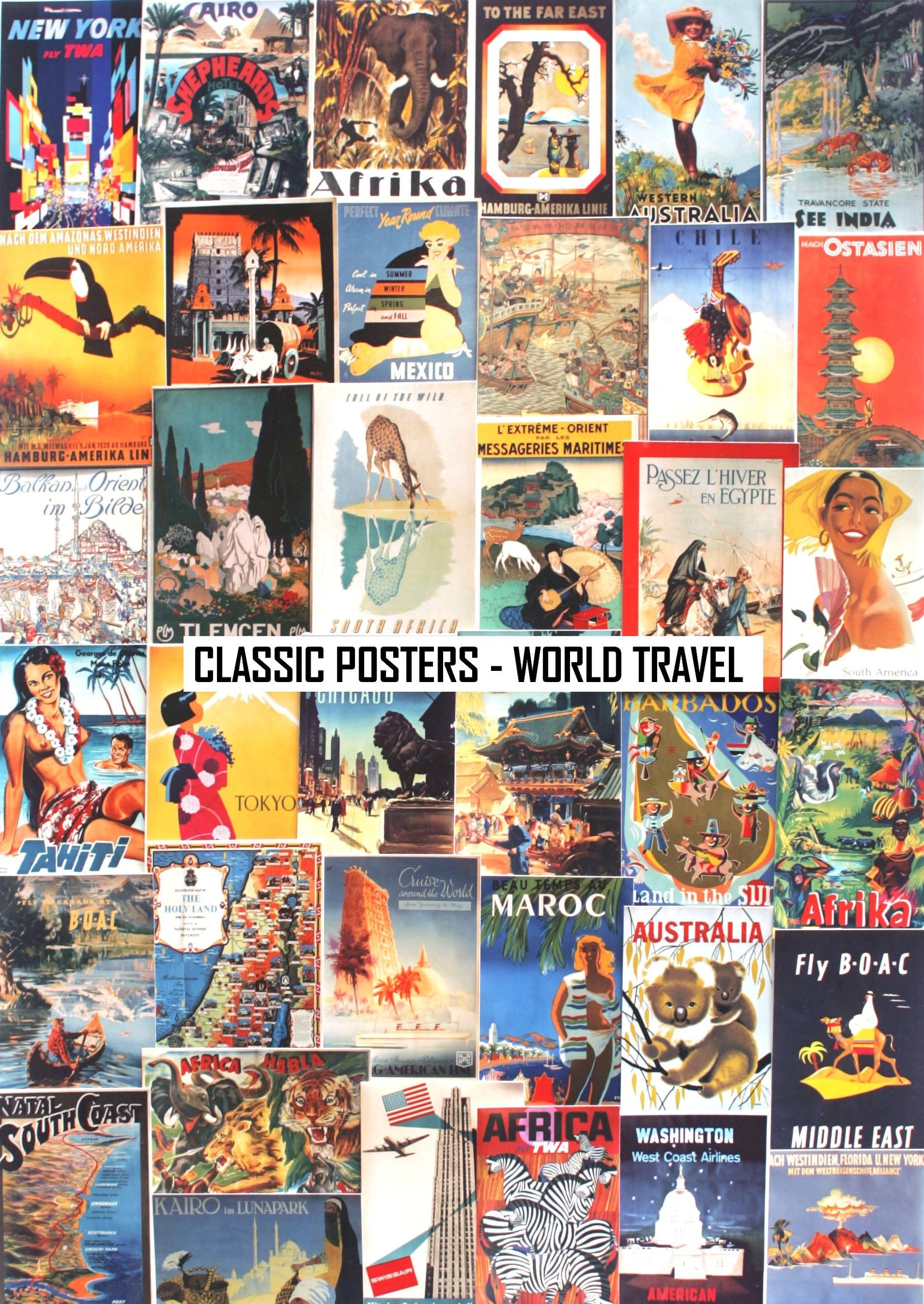 world travel classic poster collection