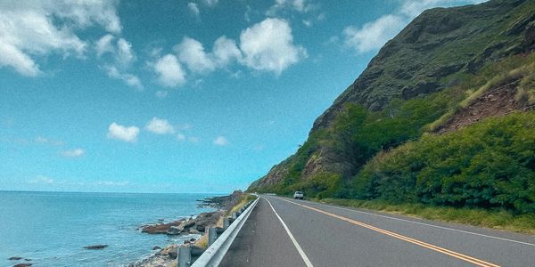 Road a long the ocean