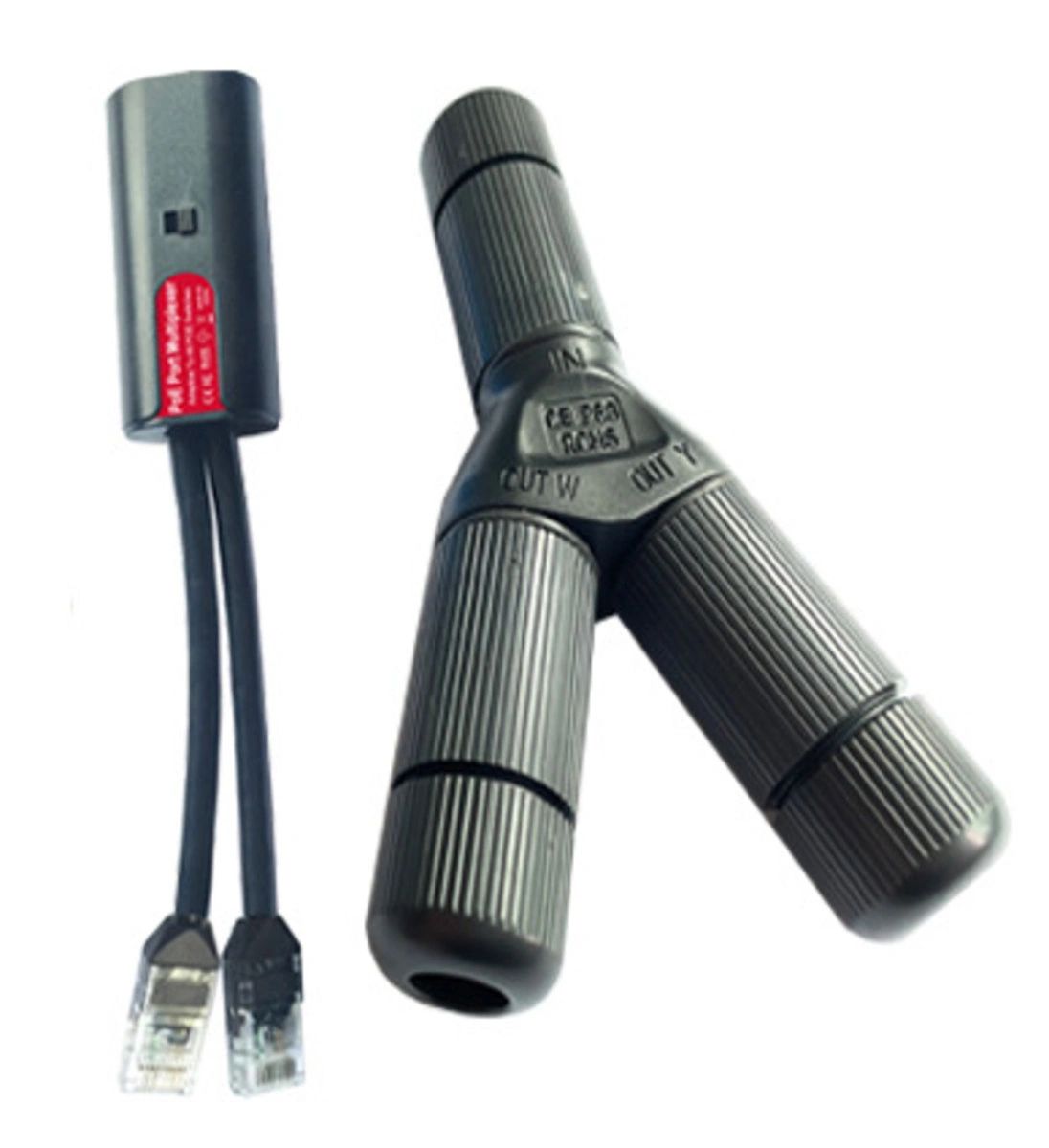RX WITH 3 RJ45 FEMALE AND WATERPROOF CONNECTORS, THE TX WITH 1 RJ45 ...