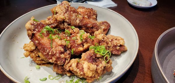 KFC Korean fried chicken garlic sesame soy dressing