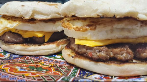 Sausage & Egg McMuffin Style Breakfast Sandwich - Chef Sous Chef