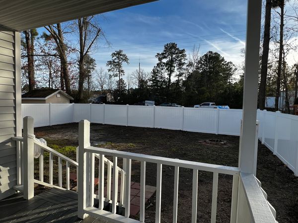 Vinyl Privacy  Fence in Myrtle Beach 