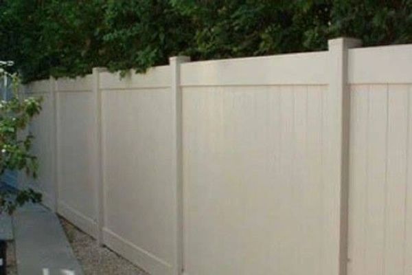 Tan Privacy Fence