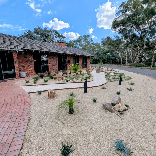 Landscape design in Adelaide, new water saving sustainable irrigation system installed