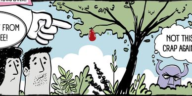 Comic Page Adam & Eve directed by God.