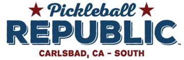 Pickleball Republic logo with Carlsbad, CA - South location.