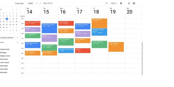 Sincronización del software FisioDiagnostic con google calendar desde ordenador o tablet