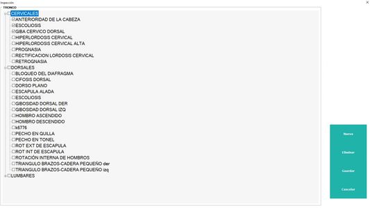 Selección de inspección