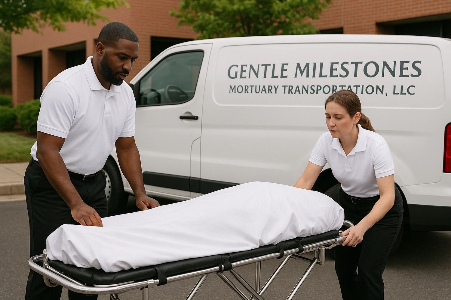 Mortuary Logistics Manager training newly "reentered" apprentice.
