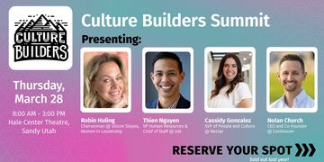 Robin Huling moderating for Culture Builders Summit