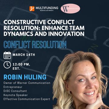 Robin Huling webinar on  Conflict Resolution with Multifunding