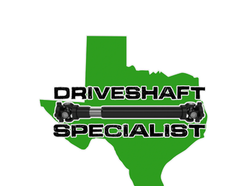 Logo of a driveshaft specialist with Texas outline.