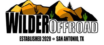 Wilder Offroad logo with mountains and cacti.