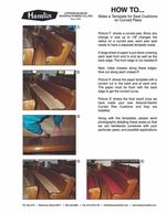 Our guide to Making a Template for Curved pew seats.