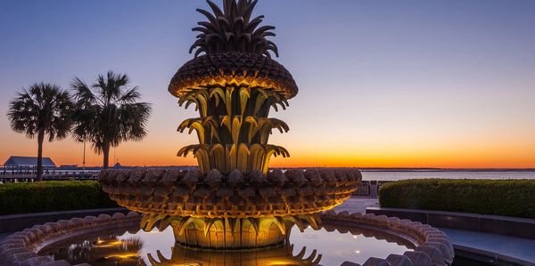 The Pineapple Fountain at Waterfront Park.