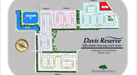 Davis Reserve subdivision in Dayton Texas 
