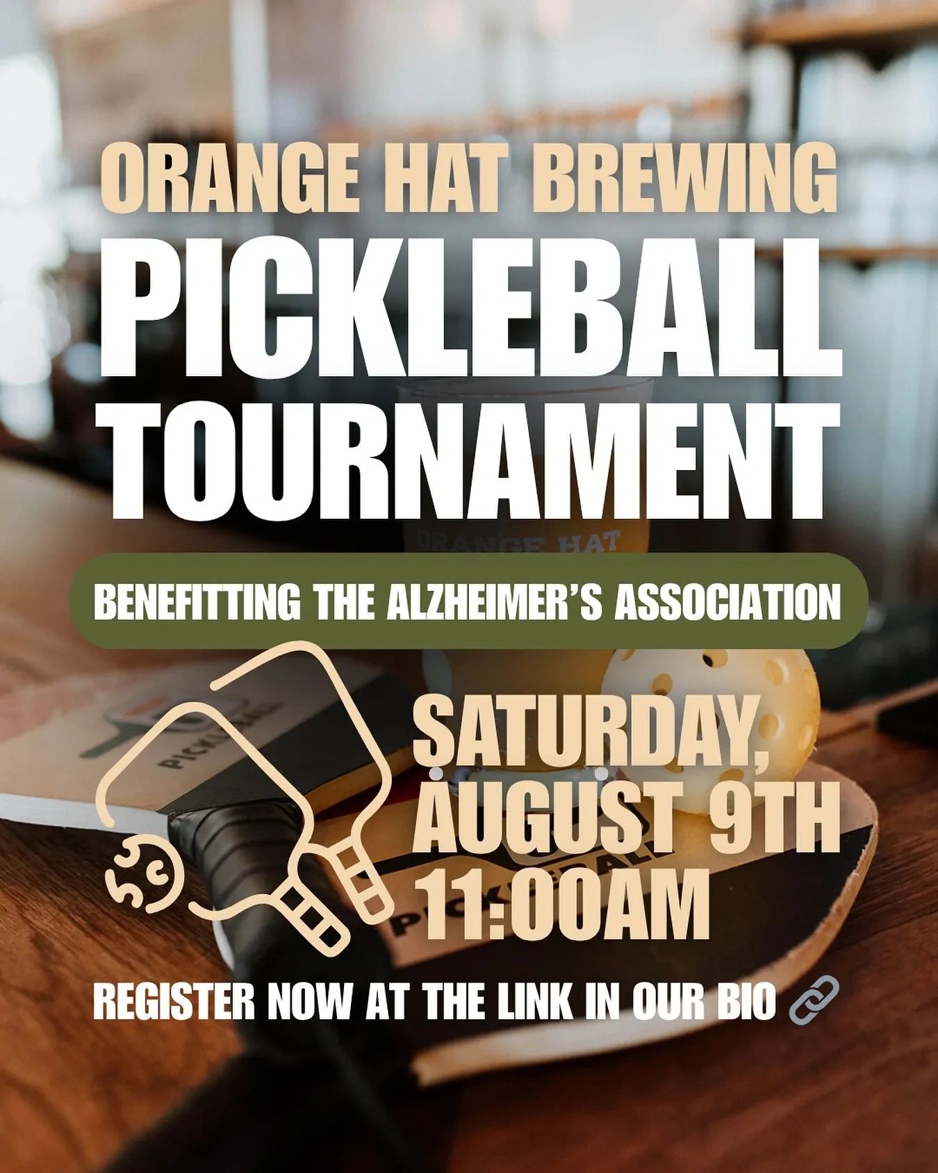 Register for Orange Hat's Pickleball Tournament benefitting the Alzheimer's Association TN Chapter
