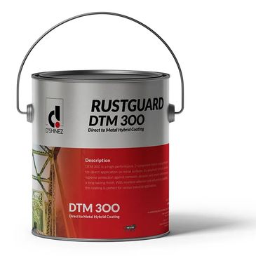 Rustguard DTM 300, a durable metal coating, offers direct-to-metal hybrid protection.