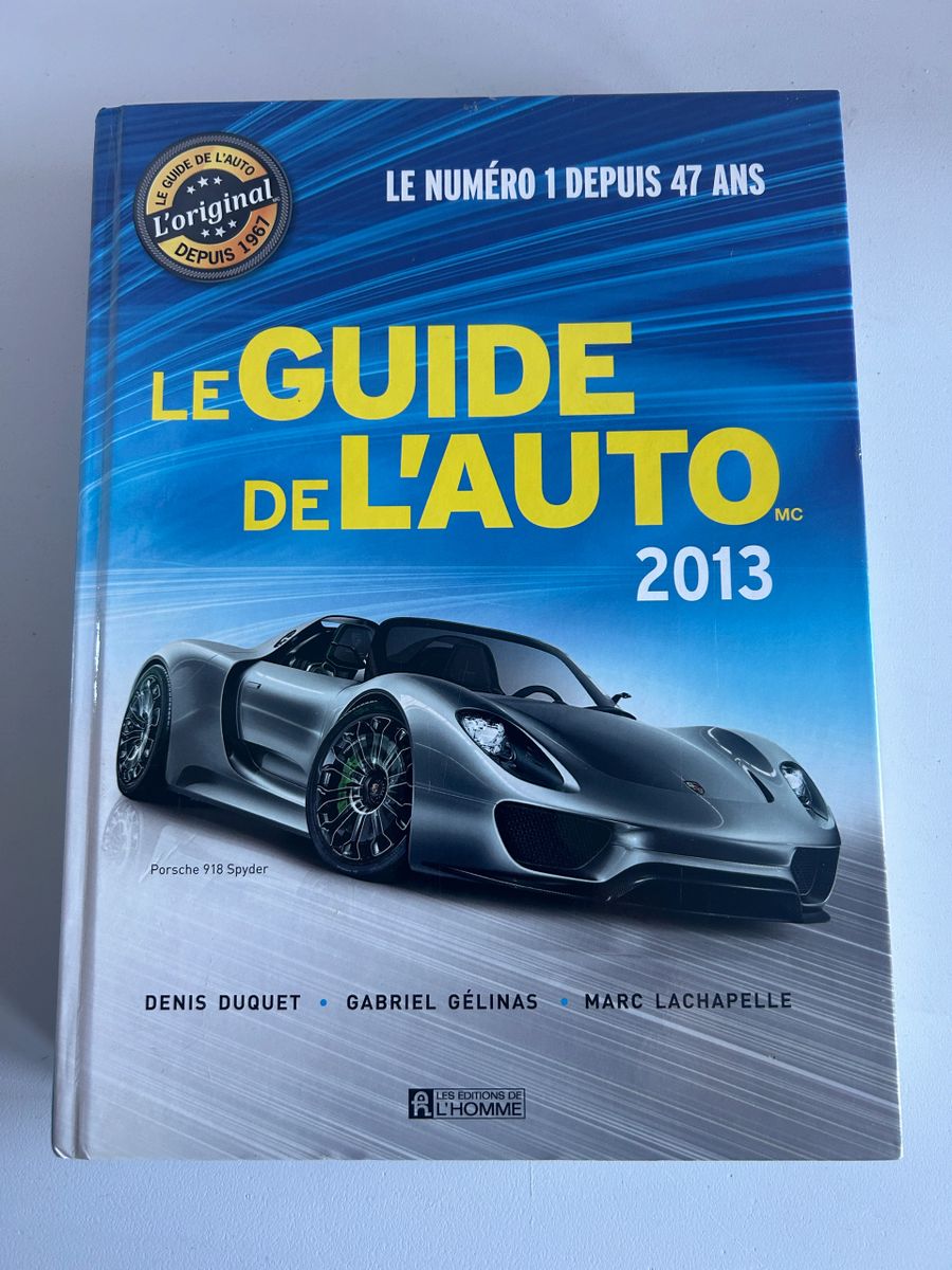 Livre Le Guide de L'Auto 2013