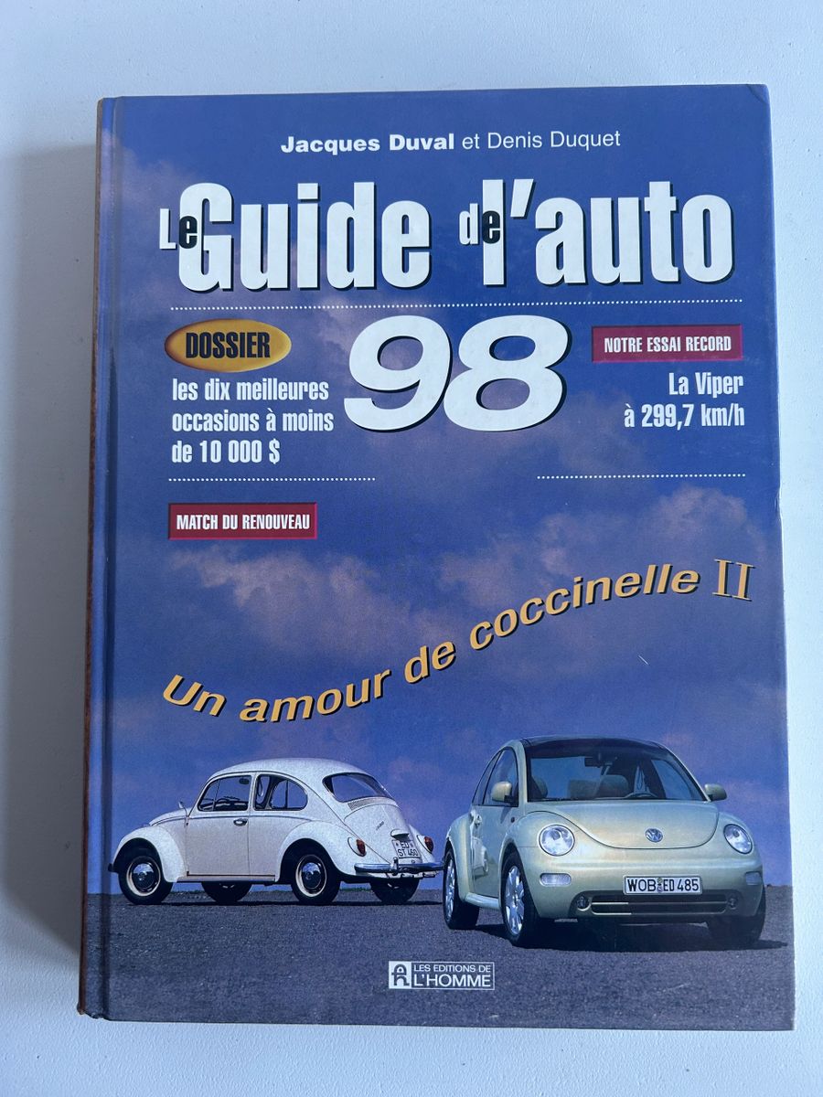 Livre Le Guide de L'Auto 1998