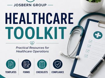 Healthcare toolkit with templates, forms, checklists, and compliance resources.