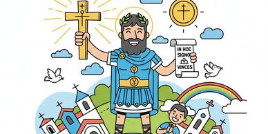 Constantine spent his whole life promoting Christianity