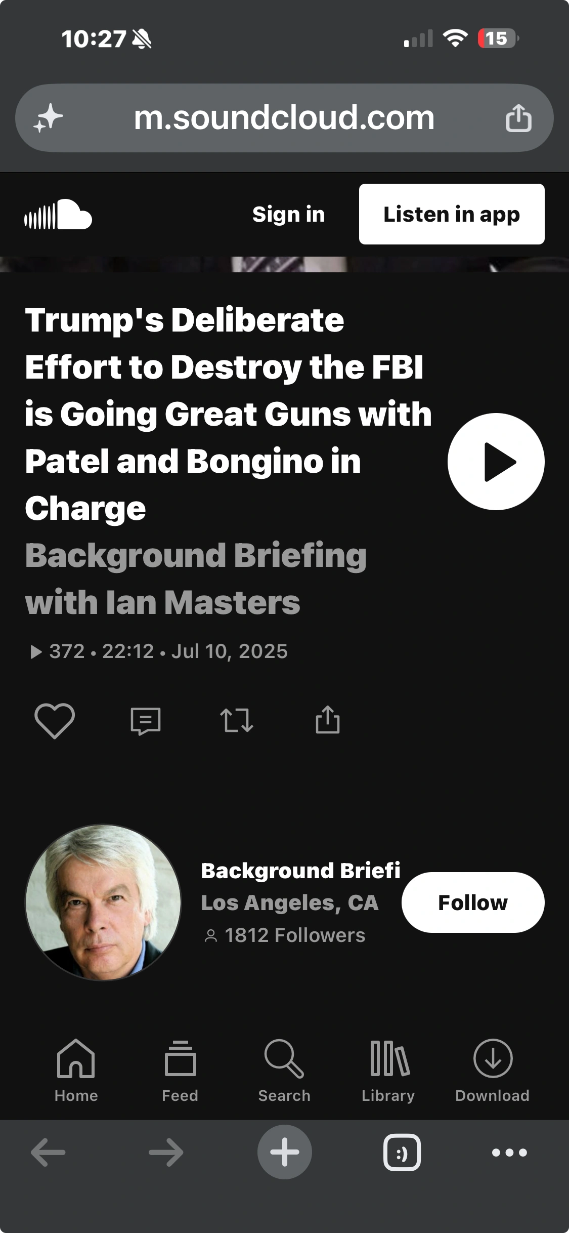 Ian Masters interview