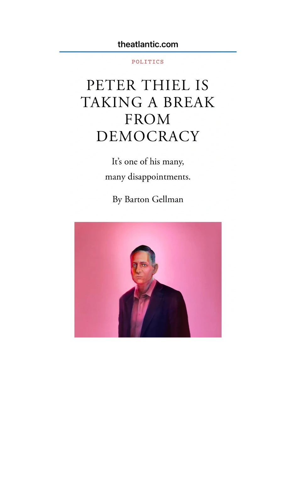 The Atlantic Peter Thiel