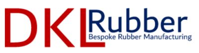 Logo of DKL Rubber, a bespoke rubber manufacturing company.